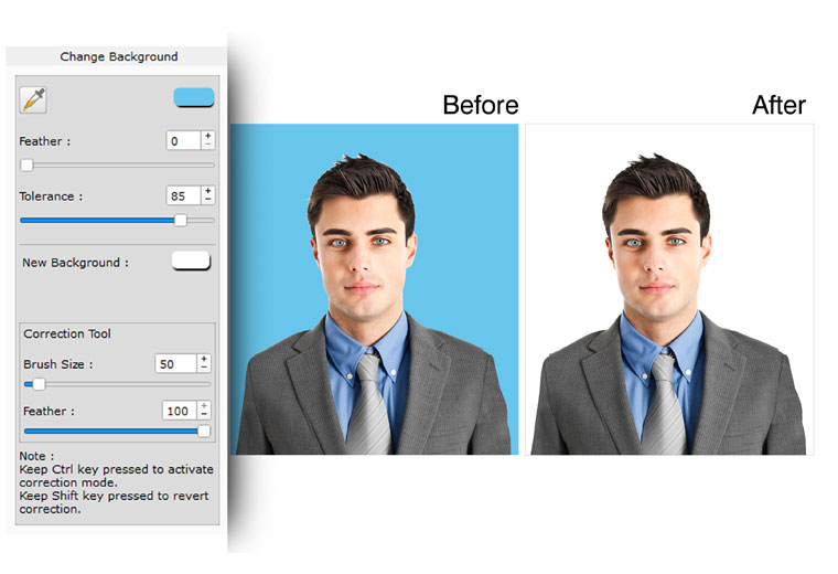 Do background replacement with Lasso in Edit Xpress a software within Icard Xpress  