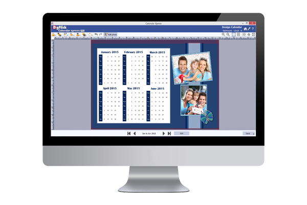 Design Photo Calendars from Calendar Xpress in any language instantly with 450+ Templates & Decor