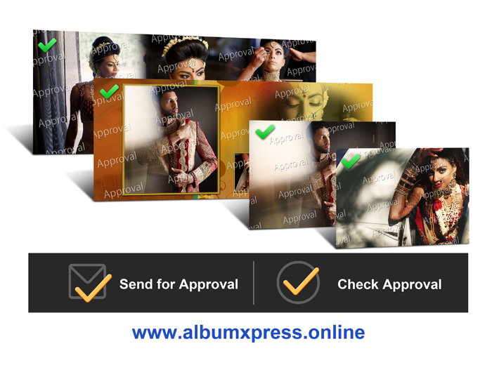 Inbuilt approval Platform to get the Wedding photos and albums approved anytime in Album Xpress Pro
