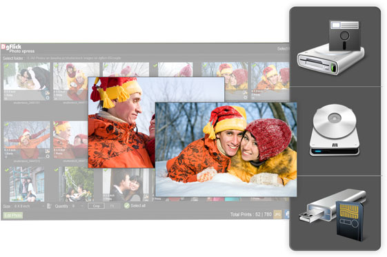 Get Import flexibility of photos directly from customer’s in Photo Xpress