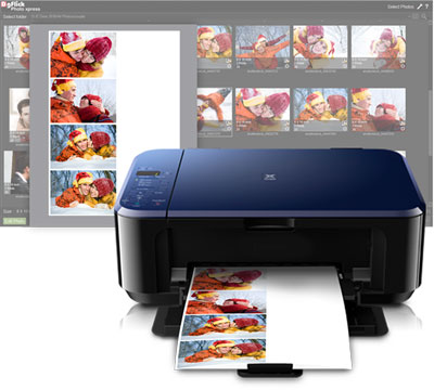 Instant imposition of photos when your printer supports large paper prints with Photo Xpress