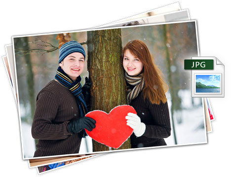 Generate JPG output of photos in selected size and print anytime anywhere in Photo Xpress