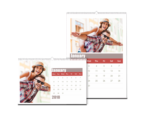 Design wall mount calendars with Calendar Xpress