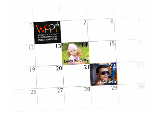 Design interesting calendar while adding photos, text or clipart in date blocks with Calendar Xpress
