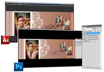 Export to PSD format- Get layered PSD & easy PSD file generation without efforts in Album Xpress Pro