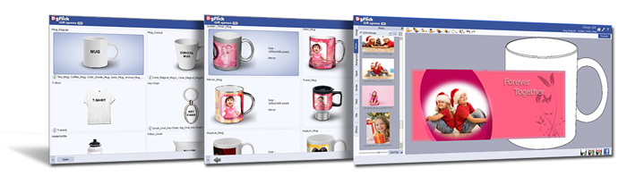 Auto Gift Creation is easy & save time by selecting Gift type, size, design and photo in Gift Xpress