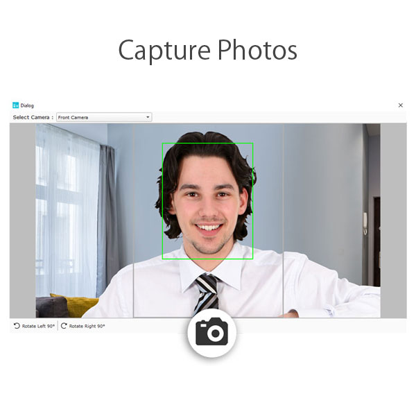 Capture photo from any USB based camera within Icard Xpress